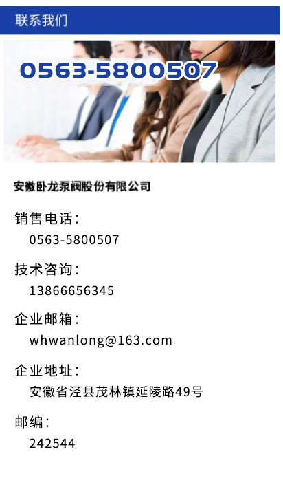 安徽臥龍泵閥-資料下載